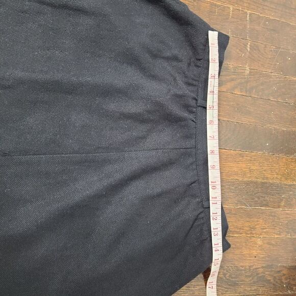 Vintage 80's Black Recycled Wool Skirt With Rainbow Belt - Picture 6 of 11